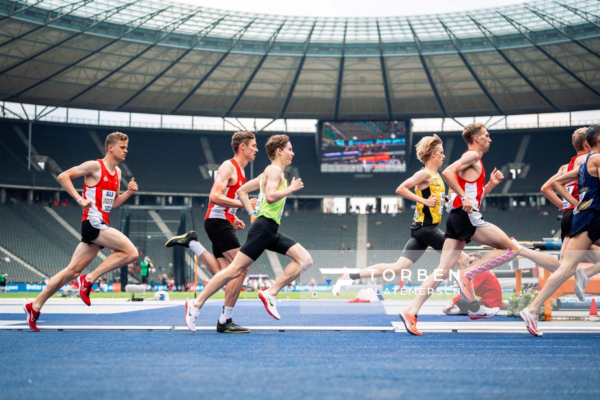 Maximilian Pingpank (Hannover Athletics) waehrend der deutschen Leichtathletik-Meisterschaften im Olympiastadion am 25.06.2022 in Berlin